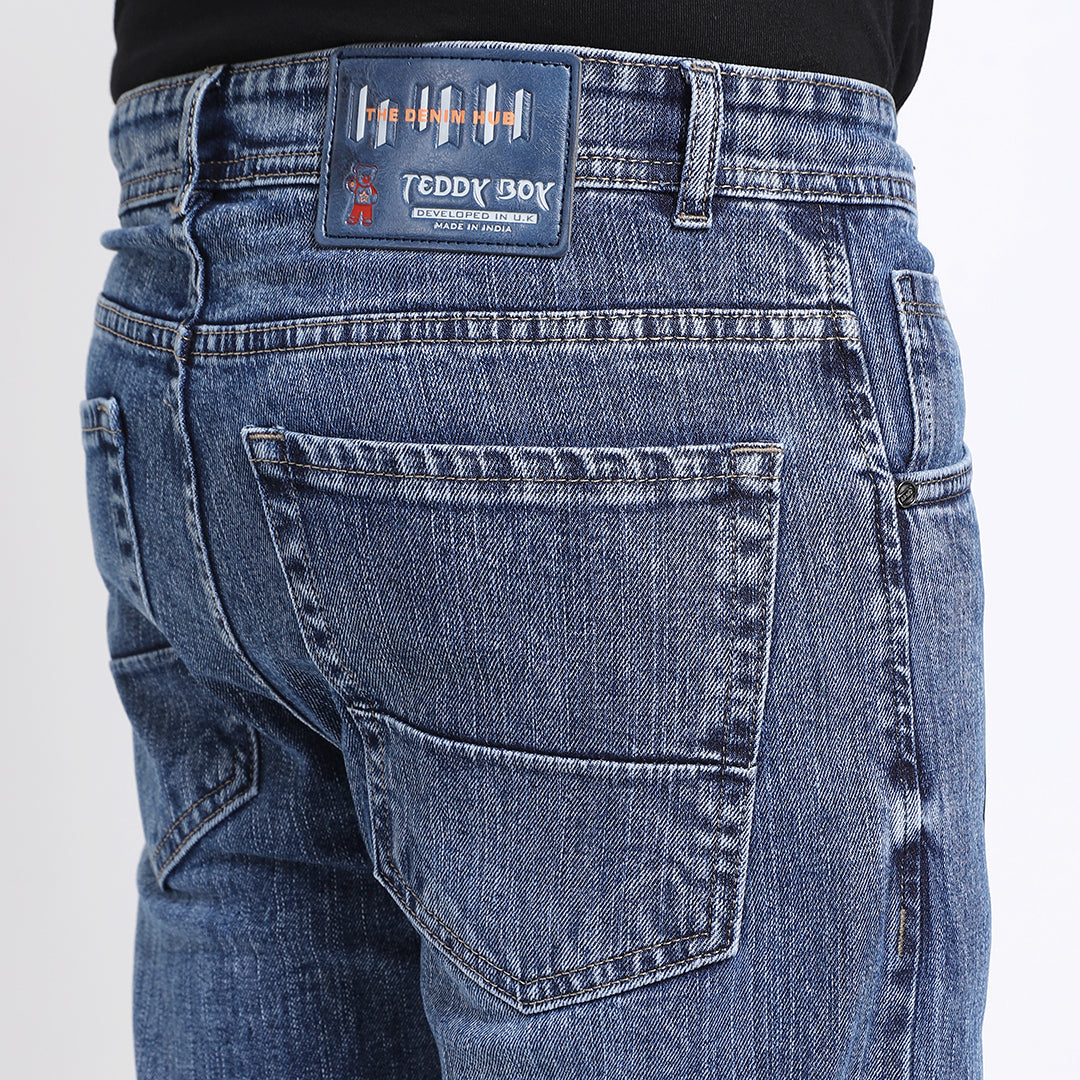 DARK BLUE BAGGY FIT JEAN TEDDY 4680-1